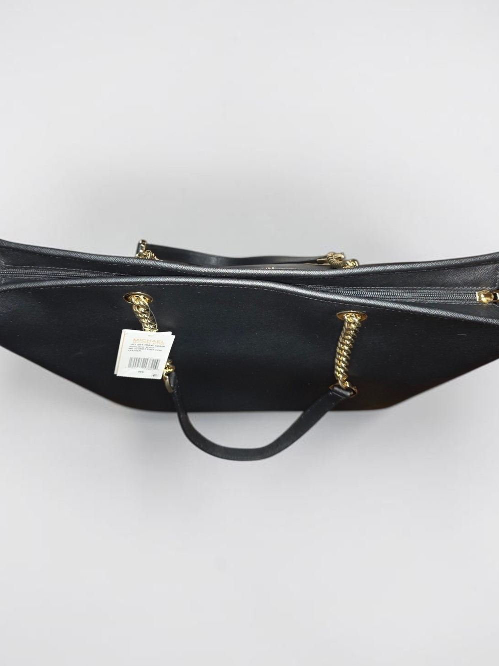 Michael Kors Extra Large Black Leather Shoulder Tote/Laptop Bag NWT - Picture 5 of 9
